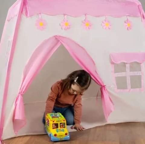 NAMIOT DLA DZIECI DOMEK + LAMPKI 23472