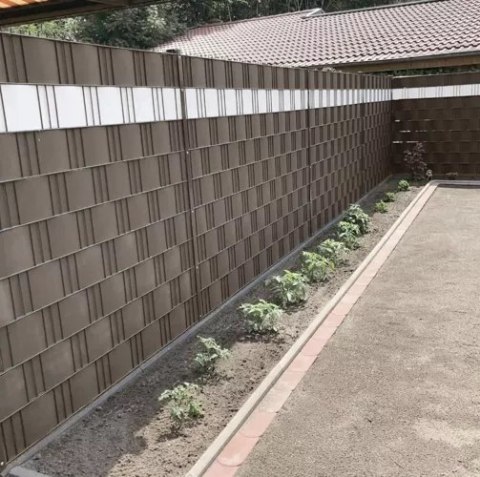 TAŚMA OGRODZENIOWA 19CMX35M 450G/M2 BRĄZOWA 23702