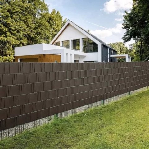 TAŚMA OGRODZENIOWA 19CMX35M 450G/M2 BRĄZOWA 23702
