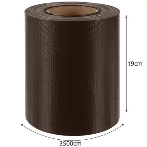 TAŚMA OGRODZENIOWA 19CMX35M 450G/M2 BRĄZOWA 23702