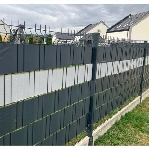 TAŚMA OGRODZENIOWA 19CMX35M 450G/M2 SZARA 23697