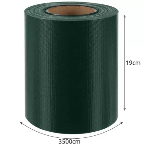 TAŚMA OGRODZENIOWA 19CMX35M 450G/M2 ZIELONA 23699