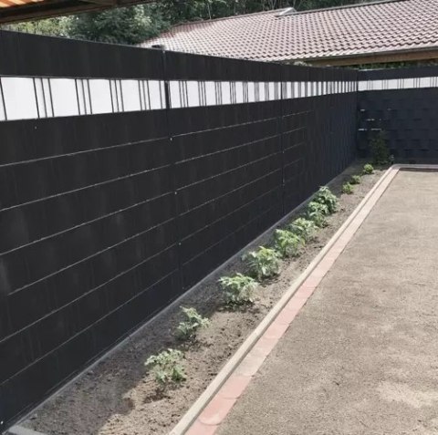 TAŚMA OGRODZENIOWA 19CMX35M 630G/M2 CZARNA 23705