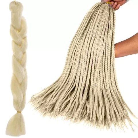WŁOSY SYNTETYCZNE WARKOCZYKI BLOND SOULIMA 23556