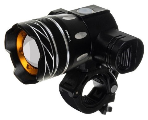 LAMPKA ROWEROWA T6 USB + TYLNE ŚWIATŁO 23681