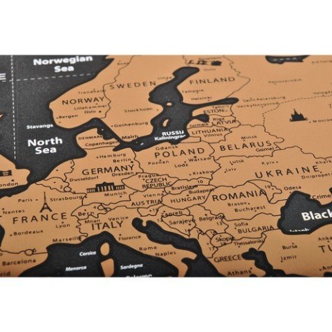 MAPA ŚWIATA - ZDRAPKA Z FLAGAMI + AKCESORIA 23442