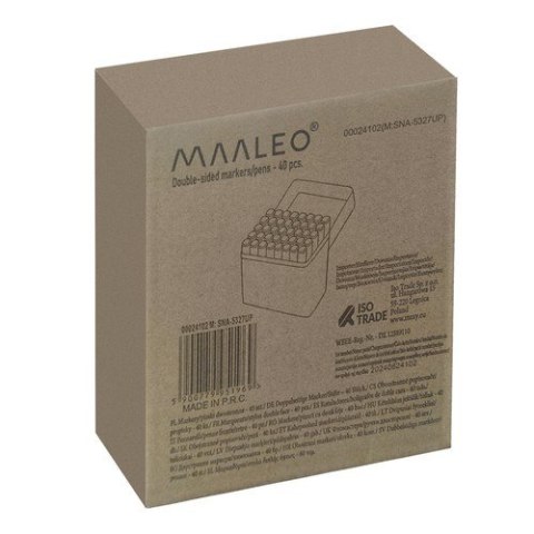 MARKERY/PISAKI DWUSTRONNE - 40 SZT. MAALEO 24102