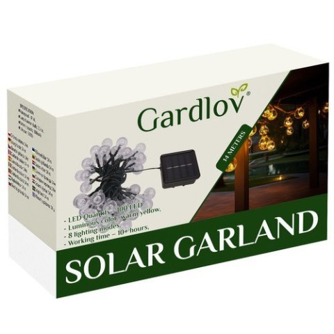 GIRLANDA SOLARNA 12M IP65 GARDLOV 24010
