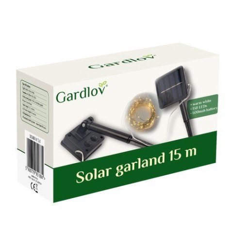 GIRLANDA SOLARNA 15M IP44 GARDLOV 24007