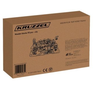 KLOCKI DREWNIANE 115 SZT- MIASTO 23519