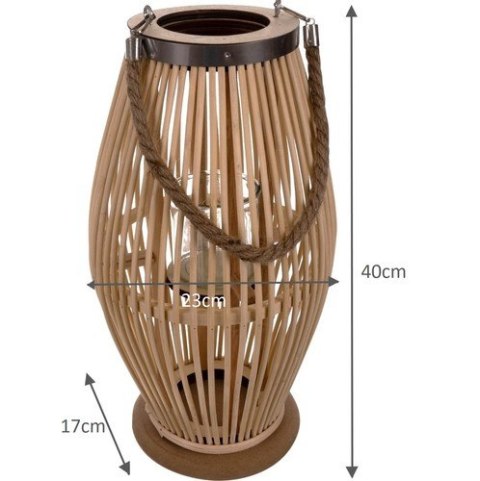 LAMPION BAMBUSOWY RATTANOWY GARDLOV 24282