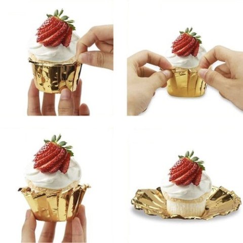 PAPILOTKI NA MUFFINKI - ZESTAW 50 SZT. RUHHY 24376