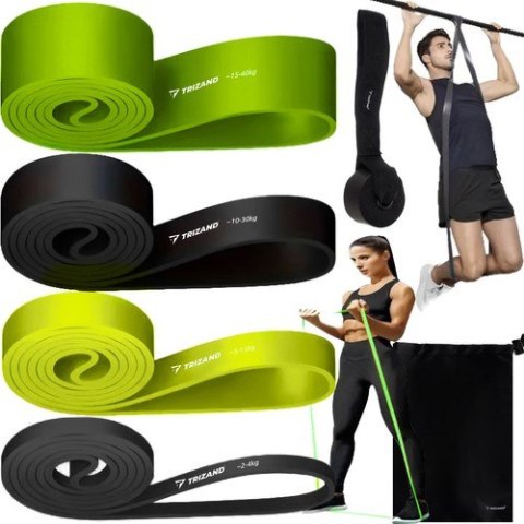 ZESTAW GUM DO ĆWICZEŃ- 4SZT. TRIZAND 24305