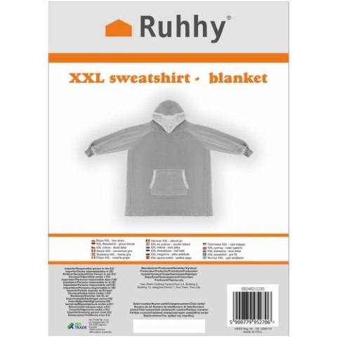 BLUZA XXL - KOC SZARY RUHHY 24402