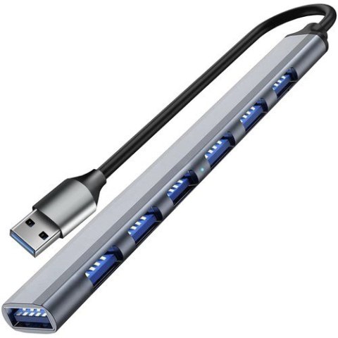 HUB USB- 1 PORT 3.2 + 6 PORTÓW 2.0 IZOXIS 24374