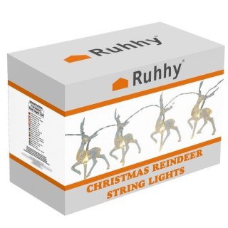 LAMPKI ŚWIĄTECZNE- RENIFERY RUHHY 24955