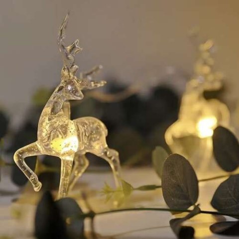 LAMPKI ŚWIĄTECZNE- RENIFERY RUHHY 24955