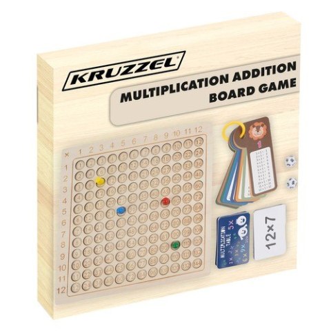 TABLICZKA MNOŻENIA - GRA PLANSZOWA KRUZZEL 24639
