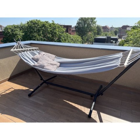 HAMAK OGRODOWY 200X150CM GARDLOV ZE STELAŻEM 25466