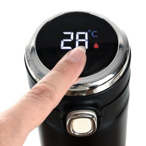 KUBEK TERMICZNY Z WYŚWIETLACZEM LED RUHHY 24623