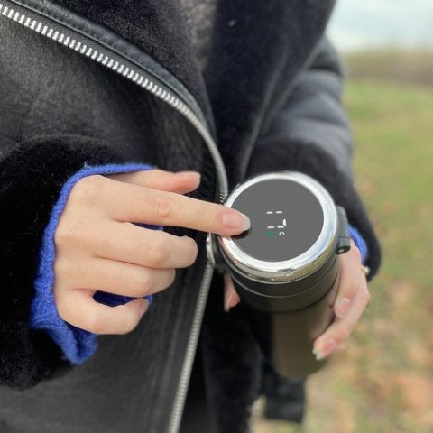 KUBEK TERMICZNY Z WYŚWIETLACZEM LED RUHHY 24623