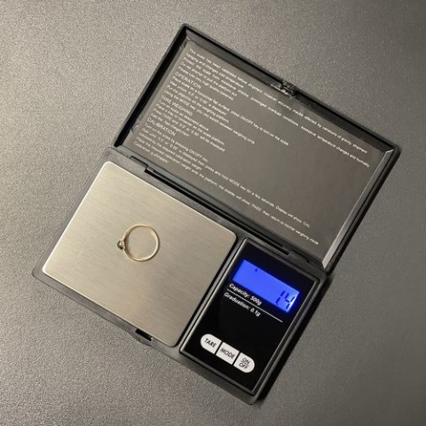 WAGA KIESZONKOWA 500 X 0,1G Z KLAPKĄ 23573