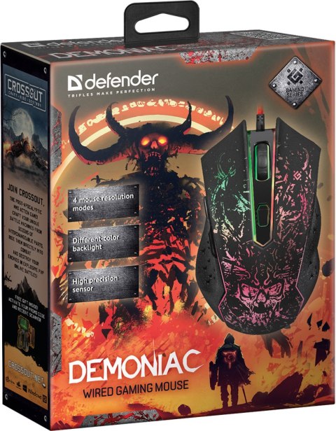 MYSZ DEFENDER GM-540L DEMONIAC OPTIC 3200dpi 6P MYSZ DEFENDER GM-540L DEMONIAC OPTIC 3200dpi 6P