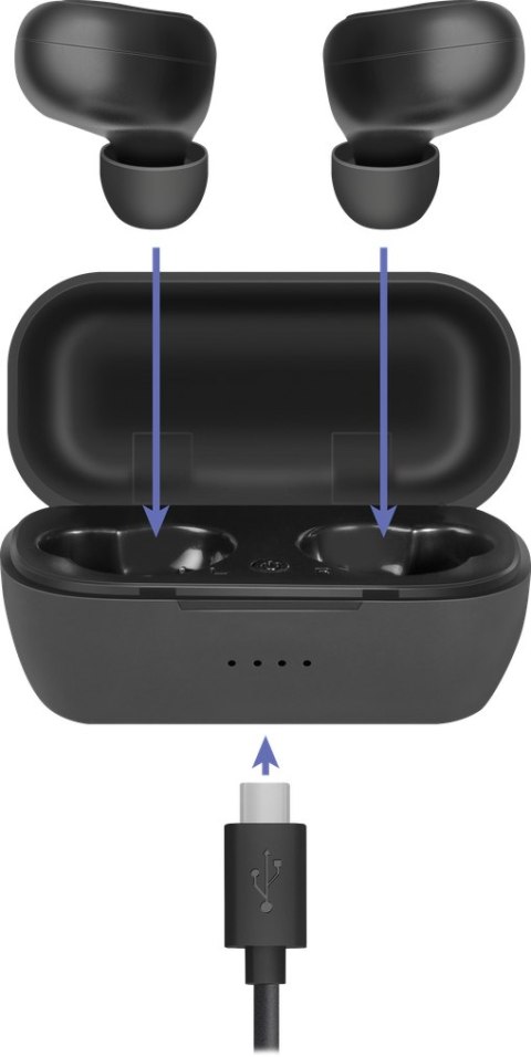 SŁUCHAWKI DEFENDER BLUETOOTH TWINS 638 CZARNE SŁUCHAWKI DEFENDER BLUETOOTH TWINS 638 CZARNE