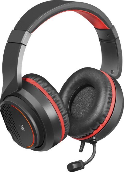 SŁUCHAWKI DEFENDER Z MIKROFONEM APEX CZARNO-CZERWONE SŁUCHAWKI DEFENDER Z MIKROFONEM APEX CZARNO-CZERWONE