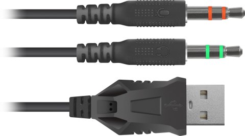 SŁUCHAWKI DEFENDER Z MIKROFONEM APEX CZARNO-CZERWONE SŁUCHAWKI DEFENDER Z MIKROFONEM APEX CZARNO-CZERWONE
