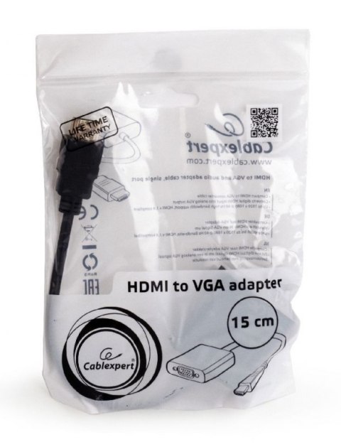 GEMBIRD HDMI - VGA + Audio Czarny HDMI (wyjście) - VGA (wejście) + Audio A-HDMI-VGA-03 GEMBIRD HDMI - VGA + Audio Czarny HDMI (wyjście) - VGA (wejście) + Audio A-HDMI-VGA-03