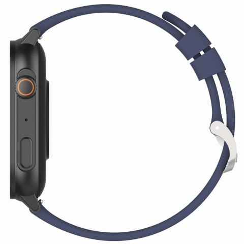 Smartwatch Damski GRAVITY GT15-12 Granatowy Pasek Silikonowy + Czarna Bransoleta