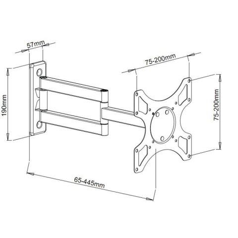 Uchwyt do TV TECHLY 301450 (nośność 25kg 19 - 37 cali)