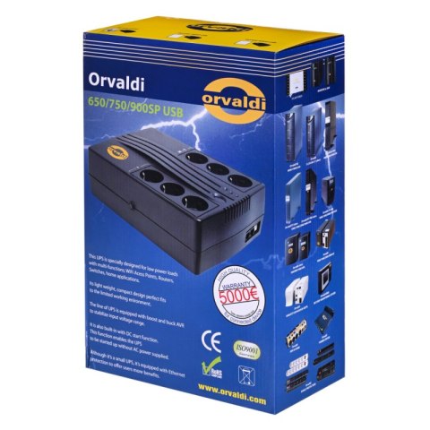 Zasilacz awaryjny ORVALDI 1075SP 750VA