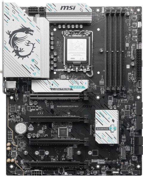 Płyta główna MSI B860 GAMING PLUS WIFI LGA1851 ATX Płyta główna MSI B860 GAMING PLUS WIFI LGA1851 ATX