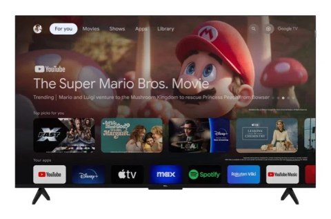 Telewizor TCL 55T7B QLED 55" 4K Ultra HD Google TV Dolby Vision DVB-T2 Czarny Telewizor TCL 55T7B QLED 55" 4K Ultra HD Google TV Dolby Vision DVB-T2 Czarny