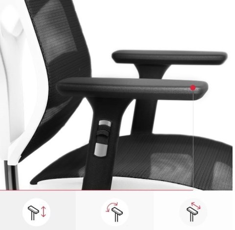 Fotel gamingowy DIABLO V-BASIC fotel biało-czarny