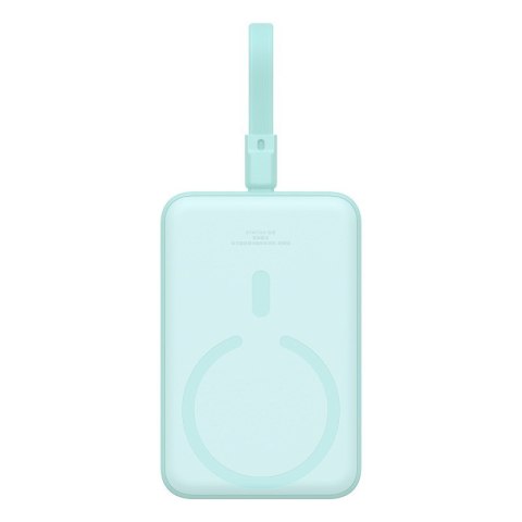 Powerbank Baseus Magnetic Mini Air Wireless 10000mAh 20W+kabel USB C-USB C (peppermint blue)