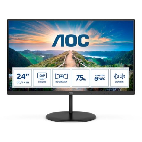Monitor AOC Q24V4EA (23.8" /IPS /75Hz /2560 x 1440 /Czarny) Monitor AOC Q24V4EA (23.8" /IPS /75Hz /2560 x 1440 /Czarny)
