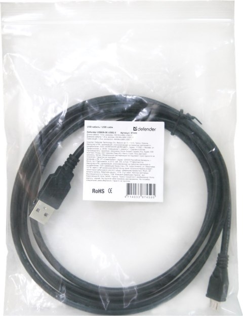 KABEL DEFENDER USB AM-microBM 1.8m KABEL DEFENDER USB AM-microBM 1.8m