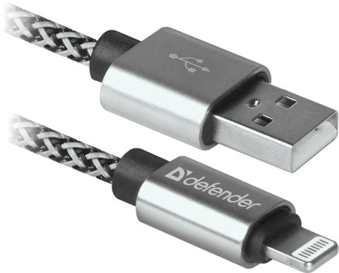 KABEL DEFENDER USB-LIGHTNING 1,0m 2.1A BIAŁY KABEL DEFENDER USB-LIGHTNING 1,0m 2.1A BIAŁY