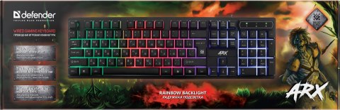 KLAWIATURA DEFENDER ARX GK-196L LED GAMING KLAWIATURA DEFENDER ARX GK-196L LED GAMING
