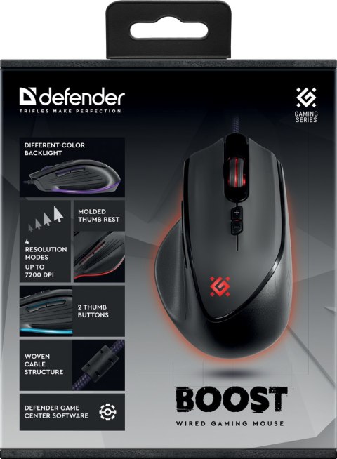 MYSZ DEFENDER GM-708L BOOST OPTIC 7200dpi 7P MYSZ DEFENDER GM-708L BOOST OPTIC 7200dpi 7P