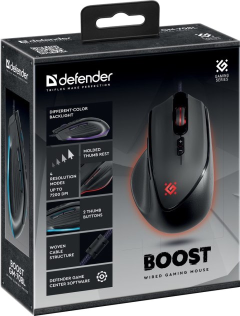 MYSZ DEFENDER GM-708L BOOST OPTIC 7200dpi 7P MYSZ DEFENDER GM-708L BOOST OPTIC 7200dpi 7P