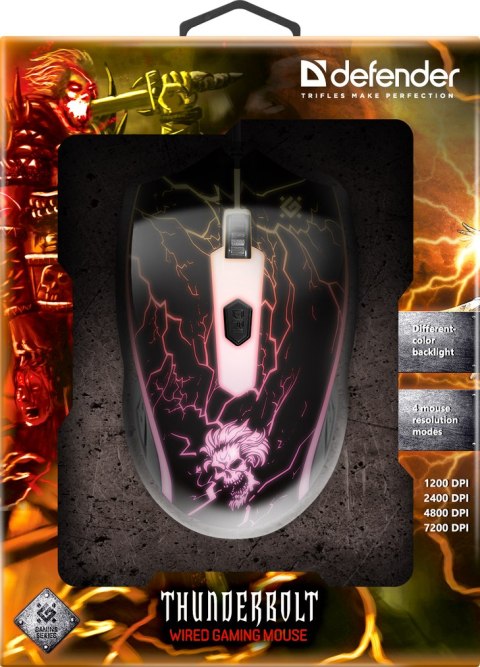 MYSZ DEFENDER GM-925 THUNDERBOLT OPTIC 2400dpi 6P RGB MYSZ DEFENDER GM-925 THUNDERBOLT OPTIC 2400dpi 6P RGB