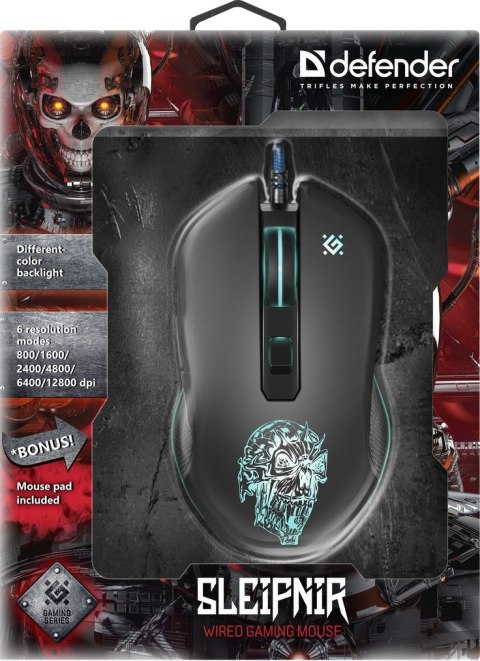 MYSZ DEFENDER GM-927 SLEIPNIR OPTIC 12800dpi 6P MYSZ DEFENDER GM-927 SLEIPNIR OPTIC 12800dpi 6P