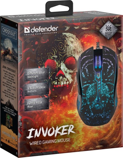 MYSZ DEFENDER GM-947 INVOKER OPTIC 3200dpi 6P MYSZ DEFENDER GM-947 INVOKER OPTIC 3200dpi 6P