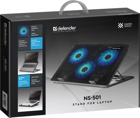 PODSTAWKA DEFENDER POD LAPTOPA NS-501 15.6"-17" 3W 2xUSB PODSTAWKA DEFENDER POD LAPTOPA NS-501 15.6"-17" 3W 2xUSB