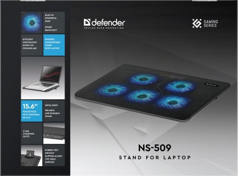 PODSTAWKA DEFENDER POD LAPTOPA NS-509 15.6" 5W 2xUSB PODSTAWKA DEFENDER POD LAPTOPA NS-509 15.6" 5W 2xUSB