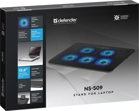 PODSTAWKA DEFENDER POD LAPTOPA NS-509 15.6" 5W 2xUSB PODSTAWKA DEFENDER POD LAPTOPA NS-509 15.6" 5W 2xUSB